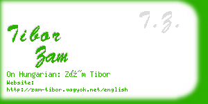 tibor zam business card